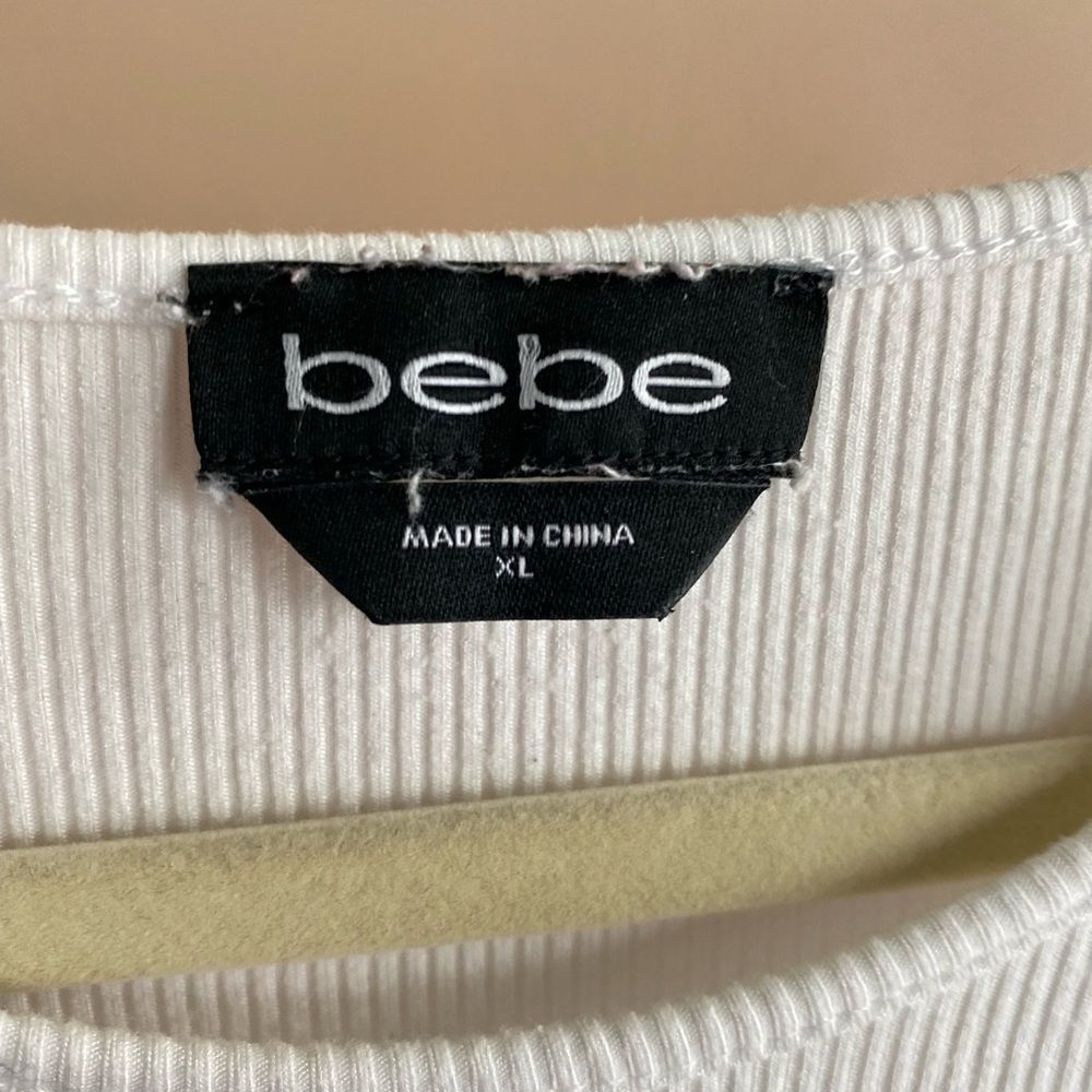 bebe Ribbed Logo Baby Tee - Picture 3 of 6